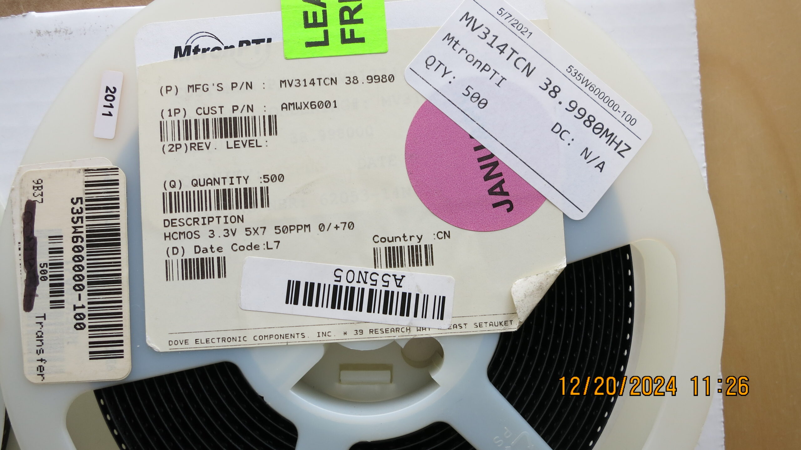 MV314TCN 38.9980MHZ - Image 2