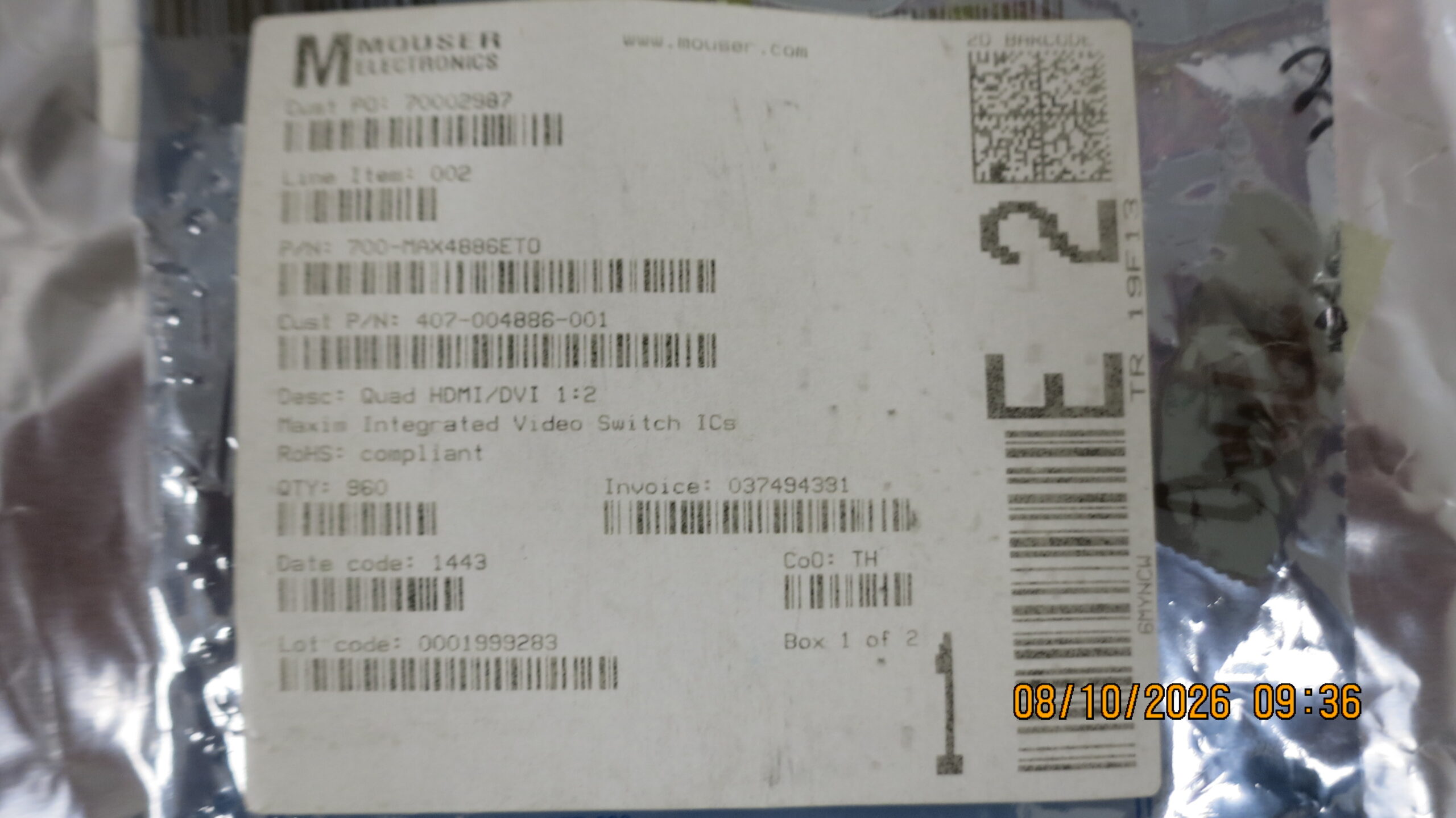MAX4886ETO+ - Image 2